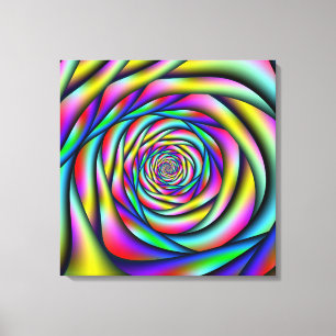 Rainbow Spiral Canvas Print