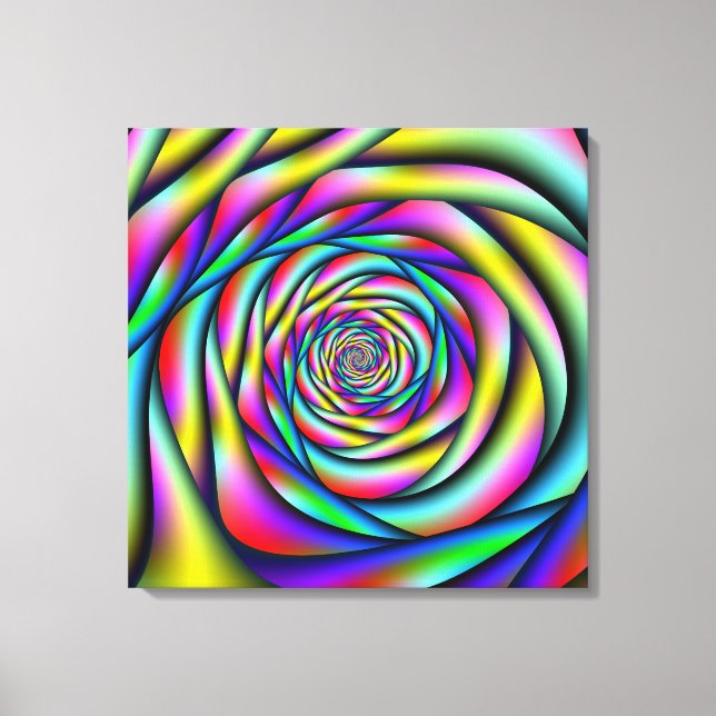 Rainbow Spiral Canvas Print (Front)