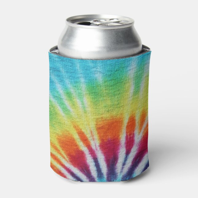 Rainbow Spiral Custom Photo Can Cooler (Can Front)