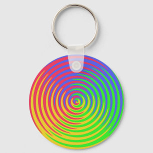 Rainbow Spiral Keychain