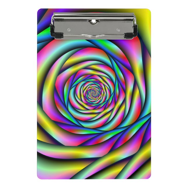 Rainbow Spiral Mini Clipboard (Front)