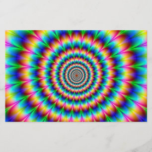 Rainbow Spiral Optical Illusion Flyer