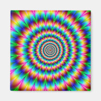 Rainbow Spiral Optical Illusion