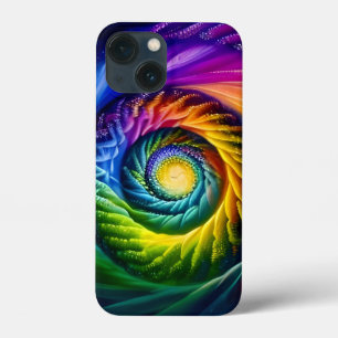 Rainbow Spiral Out iPhone 13 Mini Case