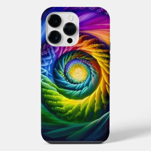 Rainbow Spiral Out iPhone 14 Pro Max Case