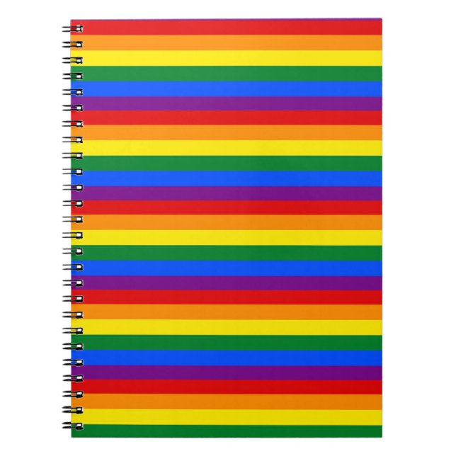 rainbow Spiral Photo Notebook colorful notebook  (Front)