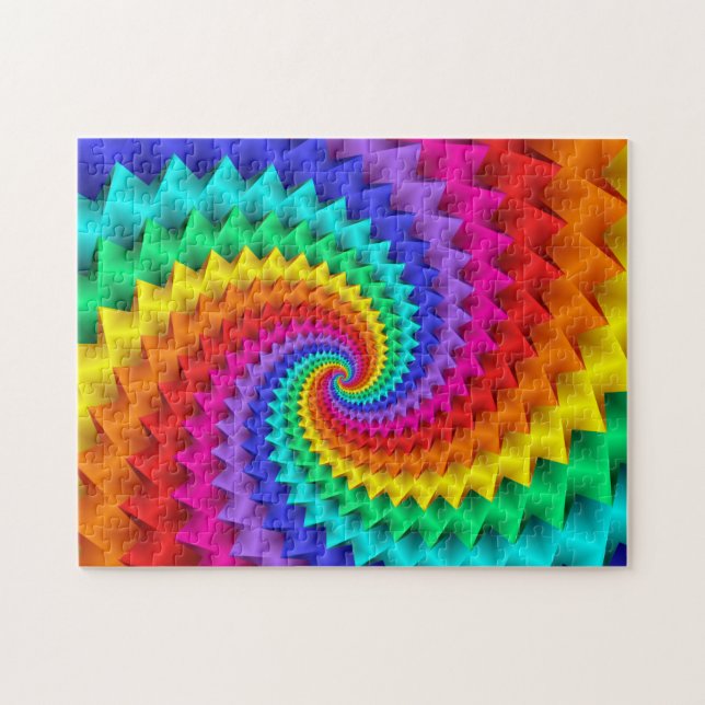 Rainbow Spiral Puzzle (Horizontal)