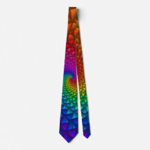 Rainbow Spiral Spikes Tie