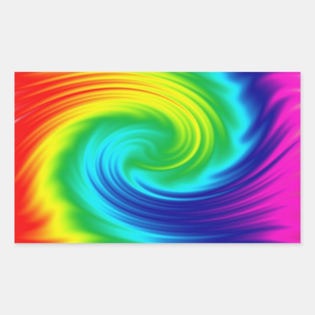 rainbow spiral sticker (Front)