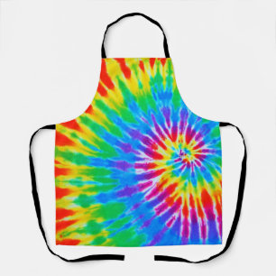 Rainbow Spiral Tie Dye Apron