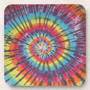 Rainbow Spiral Tie Dye Coasters