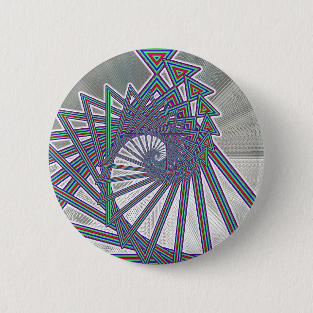 Rainbow Spiralism Button (Front)