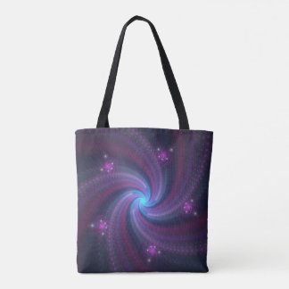 rainbow spirals tote bag
