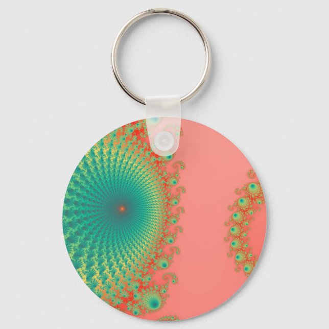 Rainbow Spirole Keychain (Front)