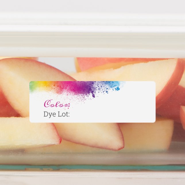 Rainbow Splash Dye Stock (Affixed)