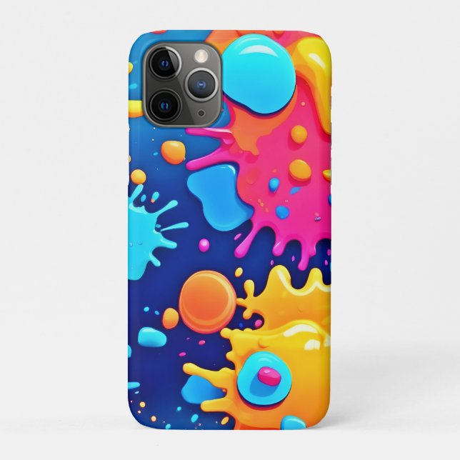 Rainbow Splash Paint Art Case-Mate iPhone Case (Back)