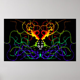 Rainbow Splatter Poster