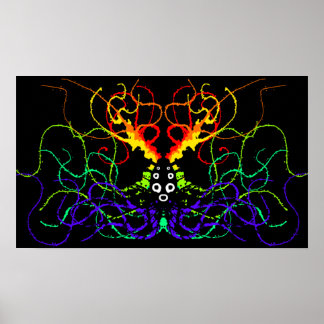 Rainbow Splatter Poster