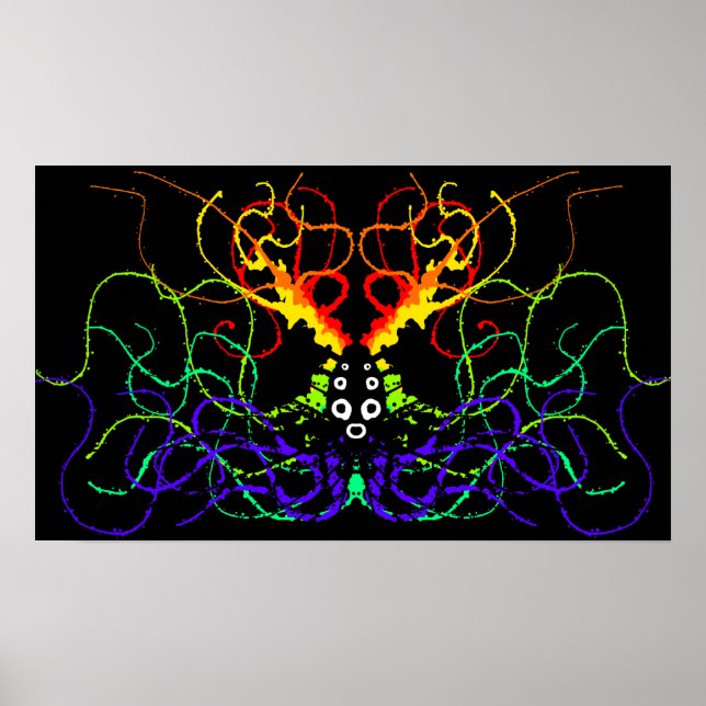 Rainbow Splatter Poster (Front)