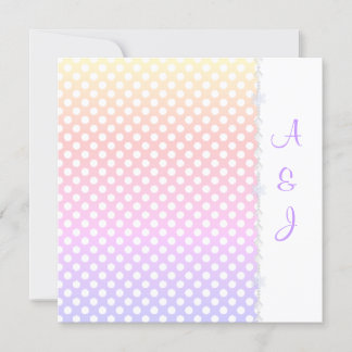 RAINBOW SPOT CRYSTAL WEDDING INVITATION