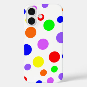 Rainbow Spots iPhone 16 Case