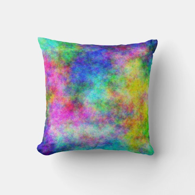 Rainbow Spray Pillow (Front)