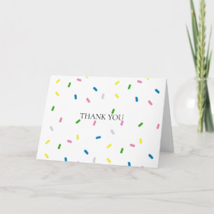 Rainbow Sprinkle Douche Anniversaire Carte de reme