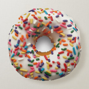Rainbow Sprinkle Doughnut pillow 2 designs