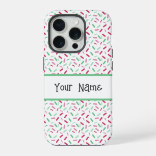 Rainbow Sprinkles Abrosexual Pride Flag iPhone 15 Pro Case