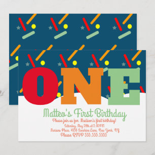 Rainbow Sprinkles Colourful Birthday Party Invitation