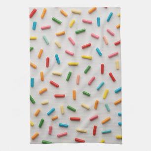 Rainbow Sprinkles Colourful Pattern Kitchen Towel