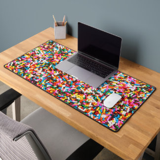 Rainbow Sprinkles Desk Mat