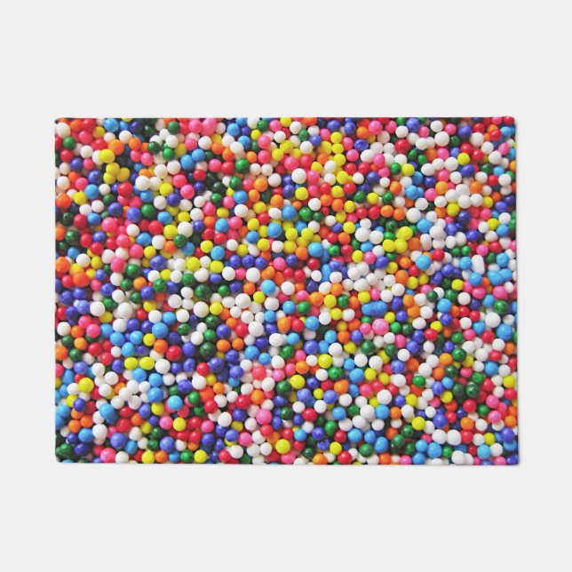 Rainbow sprinkles doormat (Front)