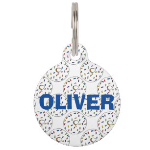 Rainbow Sprinkles Doughnut Doughnut Foodie Dog Tag