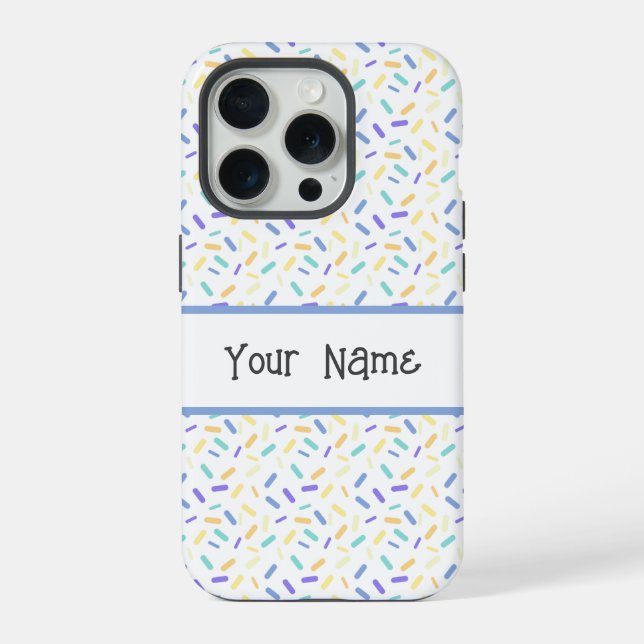 Rainbow Sprinkles Genderfaun Pride Flag iPhone Case (Back)