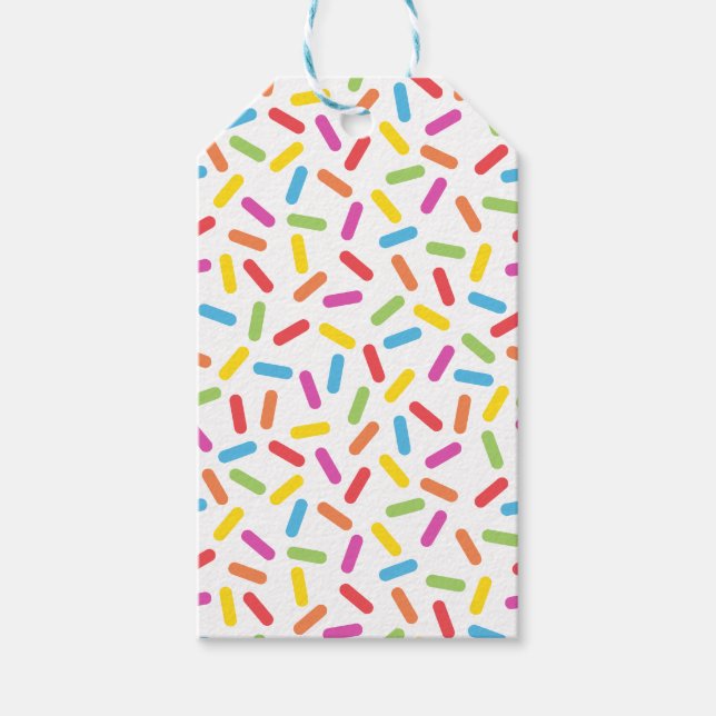 Rainbow Sprinkles Gift Tags (Front)