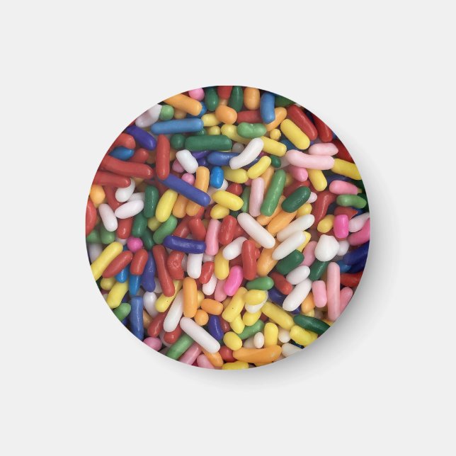 Rainbow Sprinkles Magnet (Front)