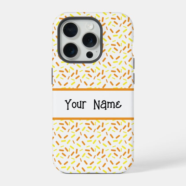 Rainbow Sprinkles Maverique Pride Flag iPhone Case (Back)