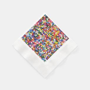 Rainbow sprinkles napkin