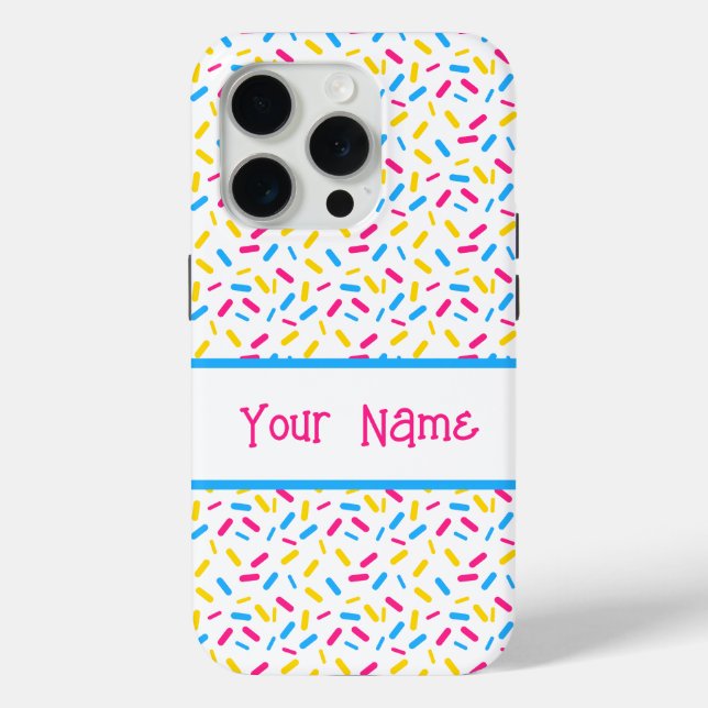 Rainbow Sprinkles Pansexual Pride Flag Case-Mate iPhone Case (Back)