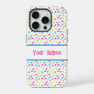 Rainbow Sprinkles Pansexual Pride Flag iPhone 15 Pro Case