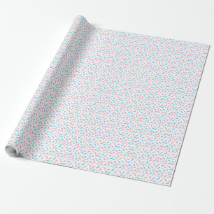 Rainbow Sprinkles Transgender Pride Flag Wrapping Paper
