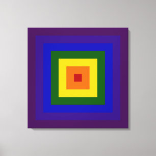 Rainbow Square Canvas Print