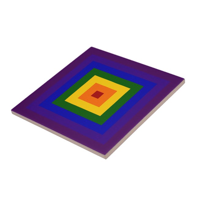 Rainbow Square Tile (Side)