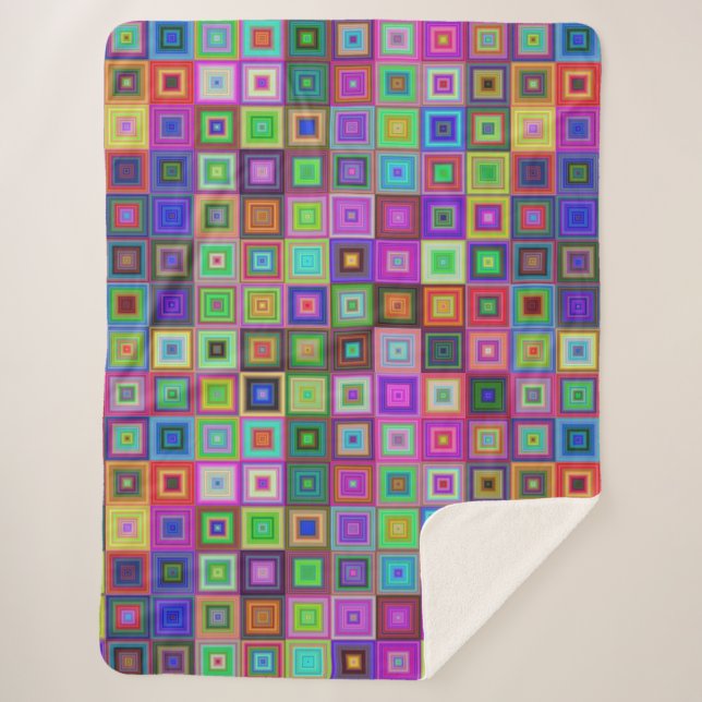rainbow squares blanket (Front)