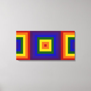 Rainbow Squares Canvas Print
