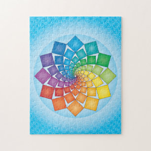 RAINBOW SQUARES JIGSAW PUZZLE