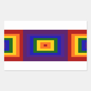 Rainbow Squares Sticker