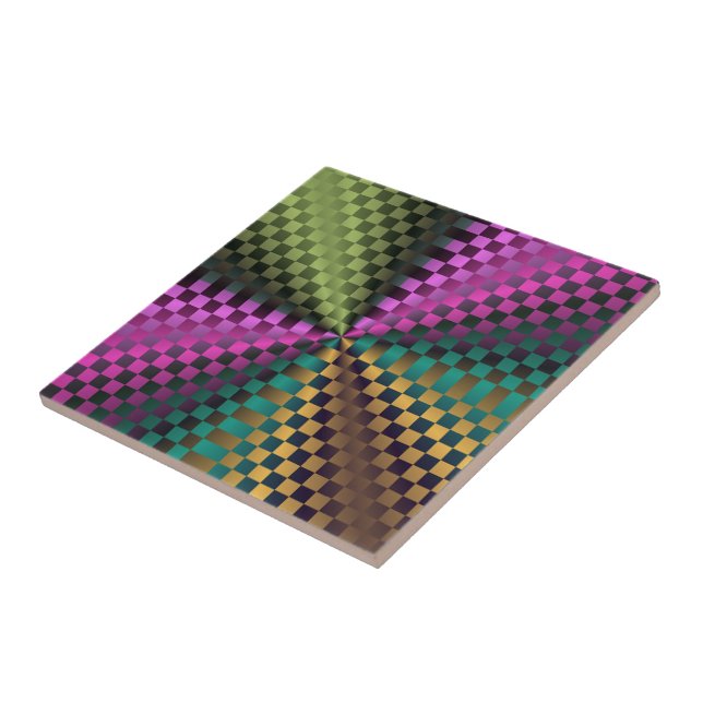 Rainbow Squares Tile (Side)