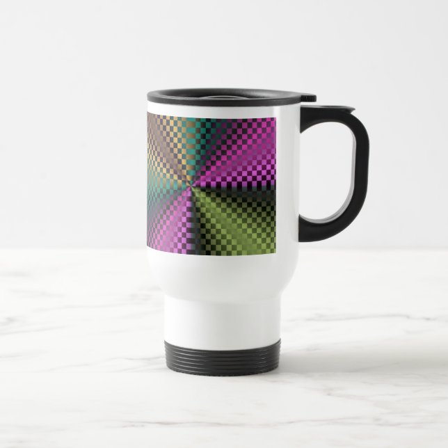 Rainbow Squares Travel Mug (Right)